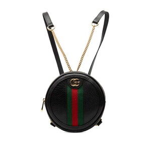 GUCCI Authentic Black Leather Backpack
